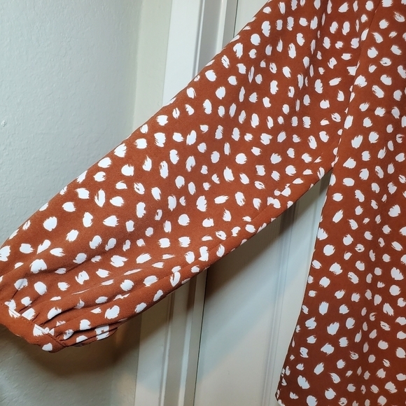 J. Crew Drapey Ruffleneck Top in Brushstroke Printed 365 Crepe Blouse XS - Picture 4 of 10